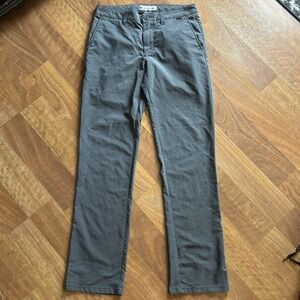 Travis Mathew Pants Mens 30x30 Gray Regular Fit Microfiber Chino Casual Pockets